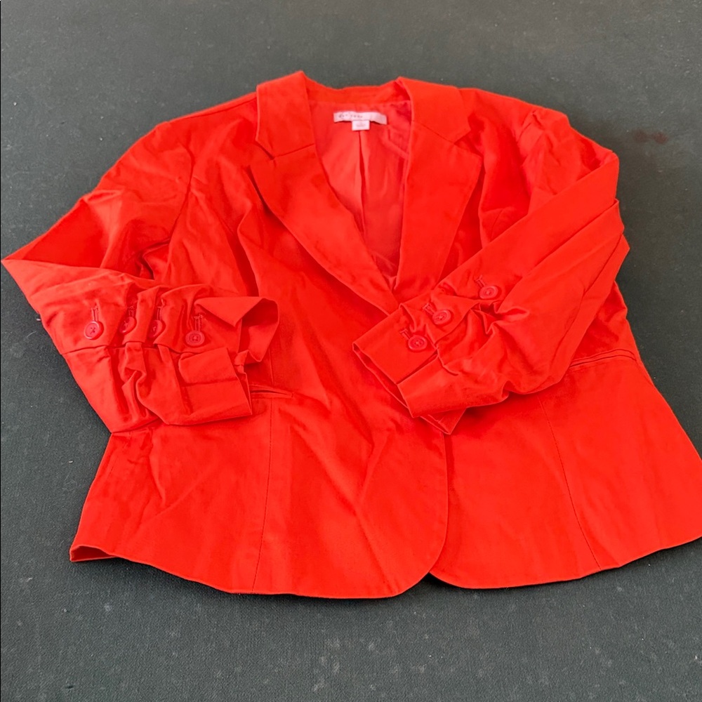 Vibrant Red Women's Blazer. CAJA. # 6 A